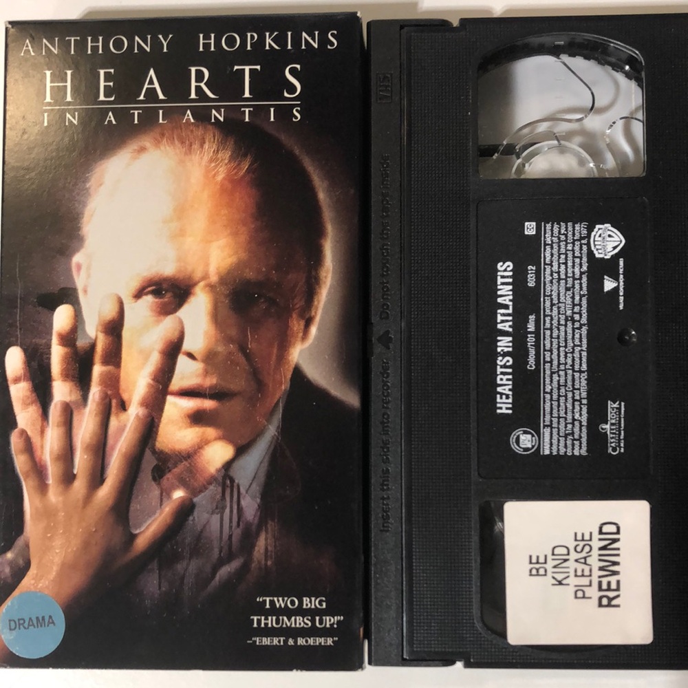 10for$20💙Hearts in Atlantis VHS Tape